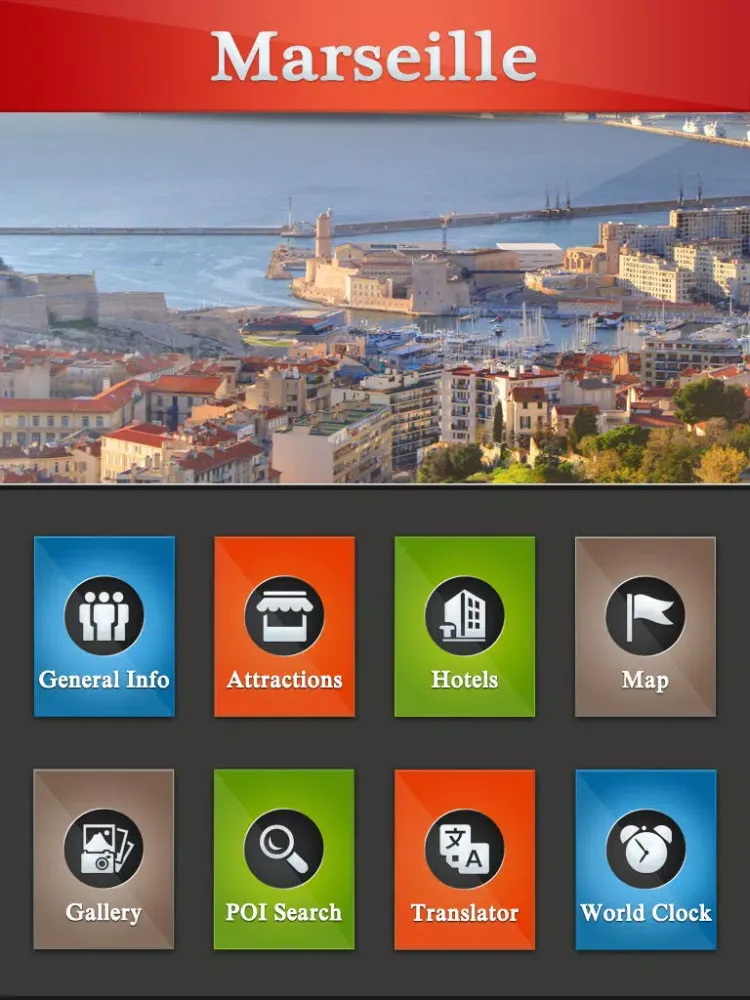 Marseille City Travel Guide iPad 應用截圖