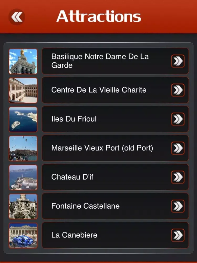 Marseille City Travel Guide iPad 應用截圖