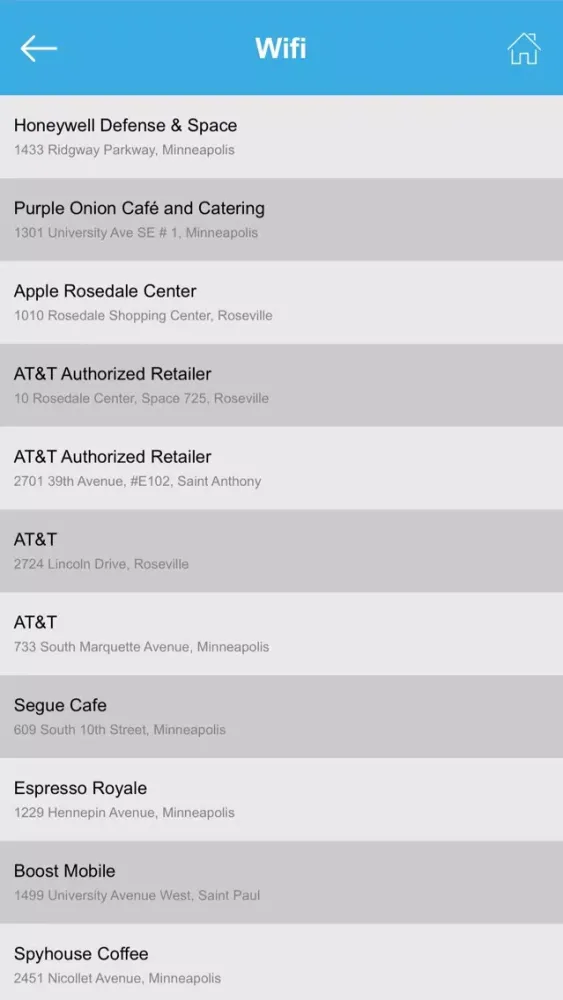 Capturas de pantalla de Minneapolis Wi-Fi Hotspots