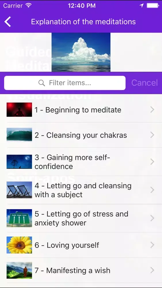 Guided Meditation and Visualization App应用截图