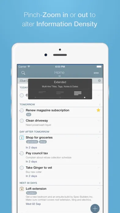 Tangkapan layar 2Do - Todo List, Tasks & Notes
