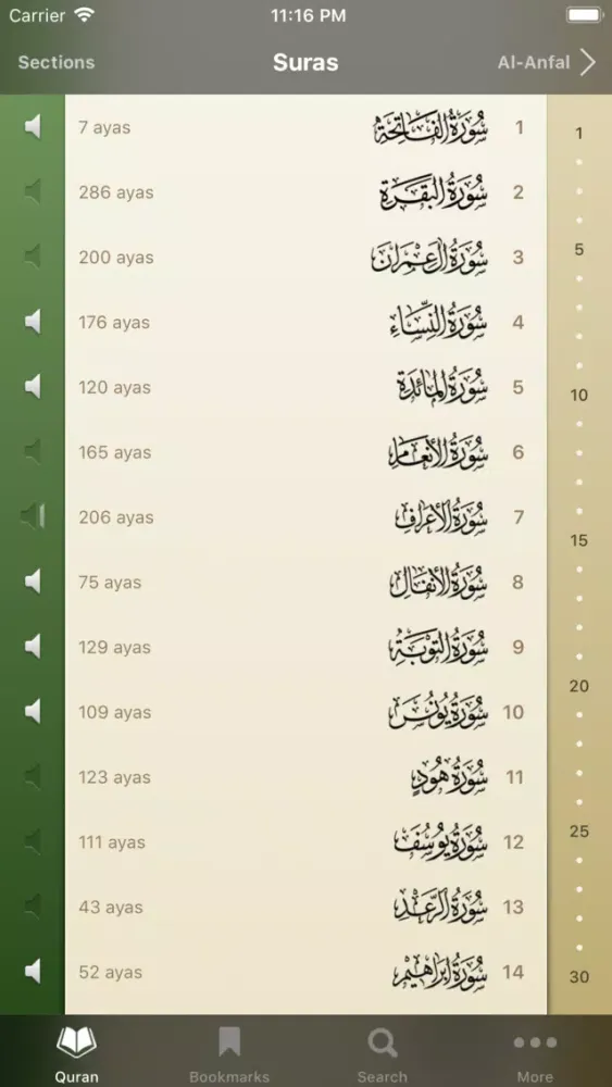 Скриншоты iQuran Pro