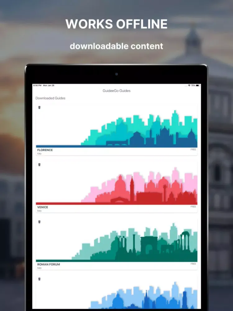 GuideeGo - Roman Forum Guide iPad  Ekran Görüntüleri