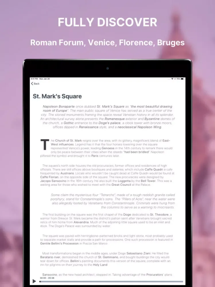 GuideeGo - Roman Forum Guide iPad  Ekran Görüntüleri