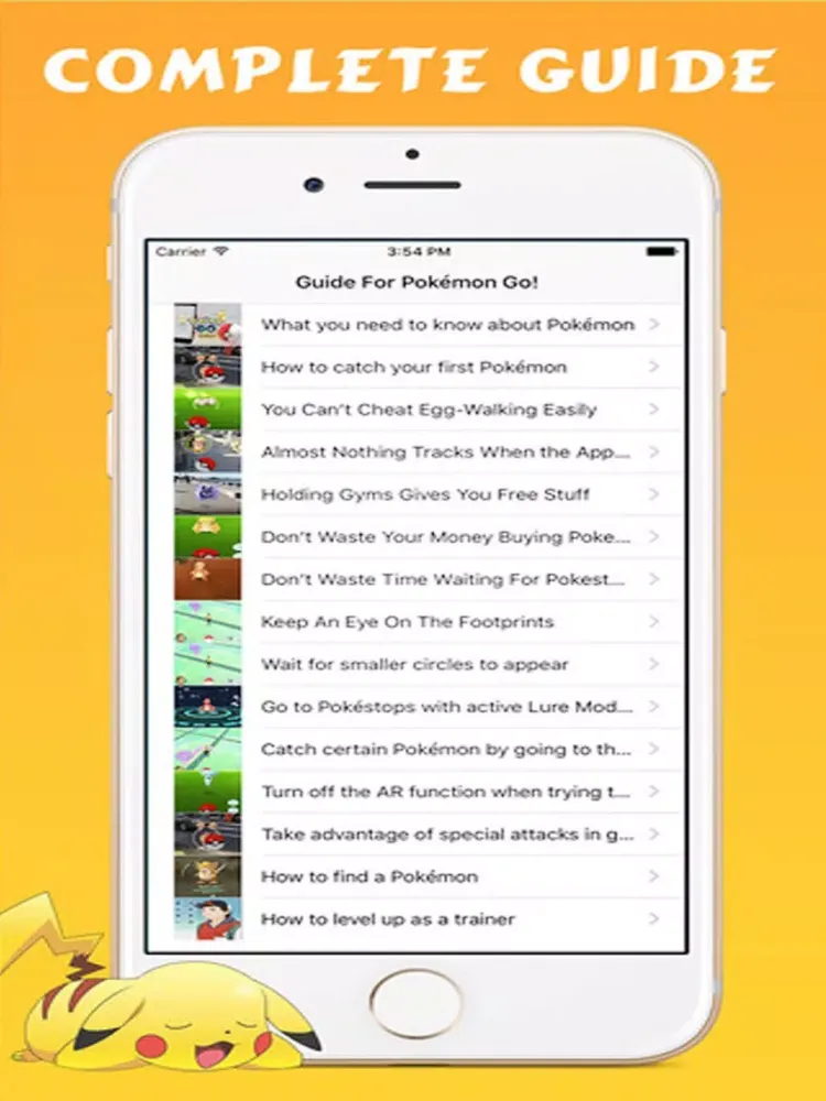 Tangkapan layar Guid for Pokémon Go - Tips & Tricks Cheats iPad 