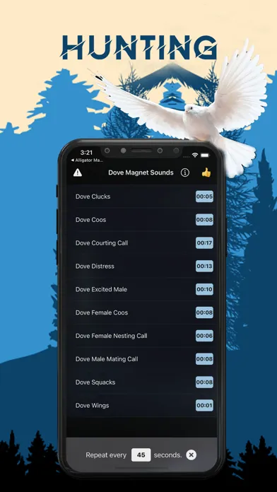 Capturas de tela do Dove Magnet - Dove Calls