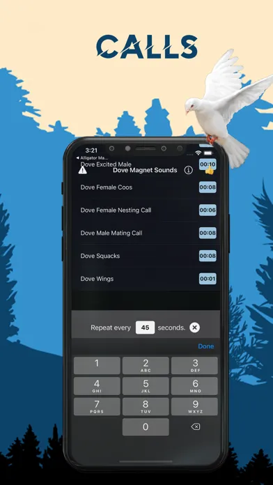 Capturas de tela do Dove Magnet - Dove Calls