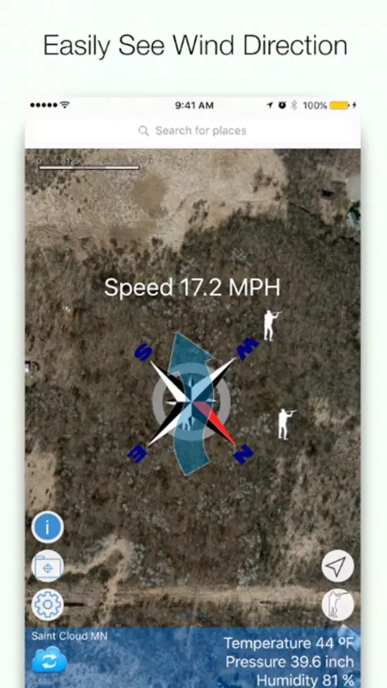 Wind Direction for Moose Hunting - Wind Finder স্ক্রিনশট
