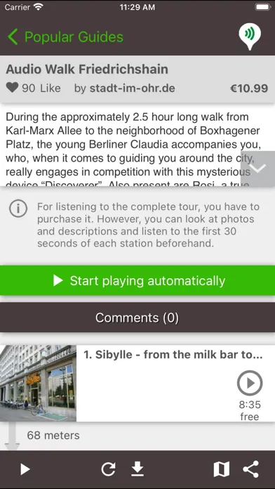 guidemate Audio Travel Guide स्क्रीनशॉट
