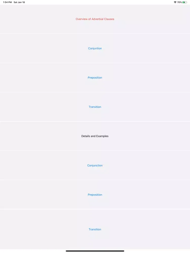 Adverbial Clauses iPad  স্ক্রিনশট