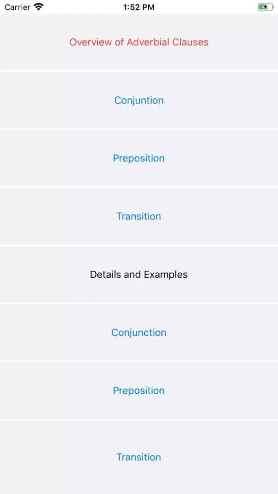 Adverbial Clauses স্ক্রিনশট