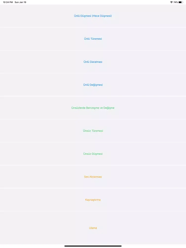 Ses (Bilgisi) Olayları iPad  스크린샷