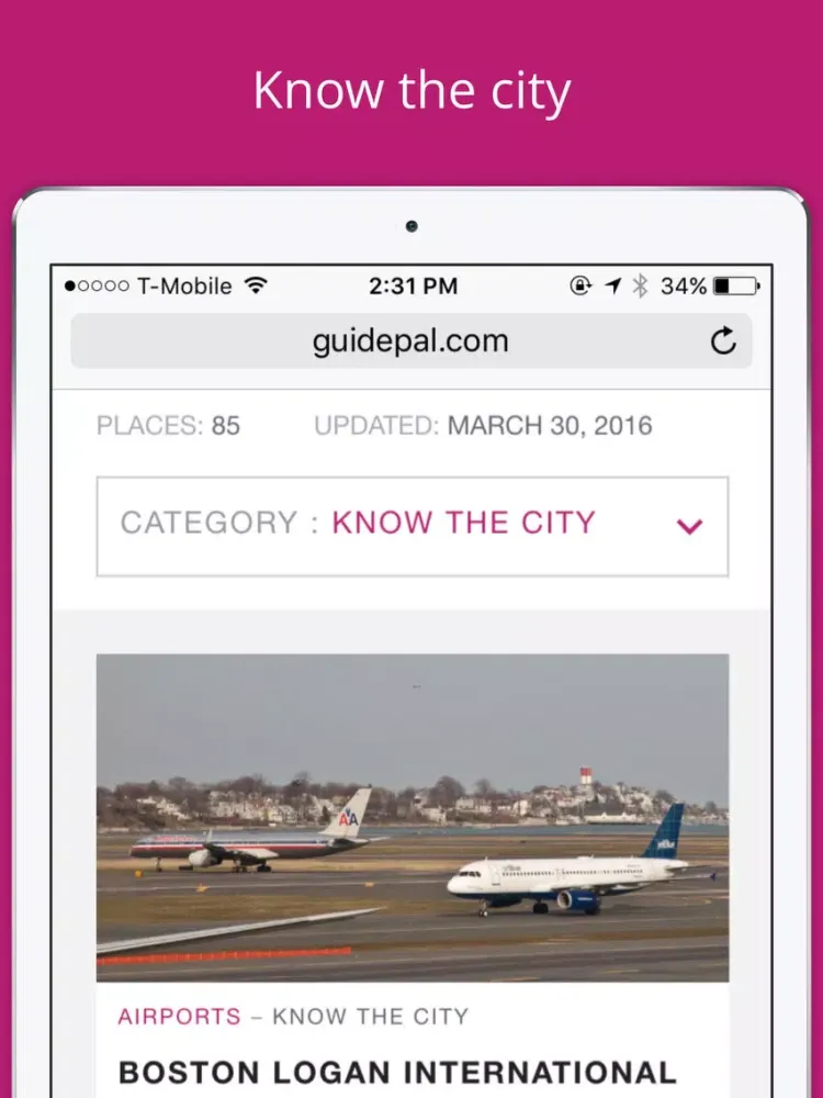 Capturas de pantalla de Boston City Travel Guide - GuidePal iPad 