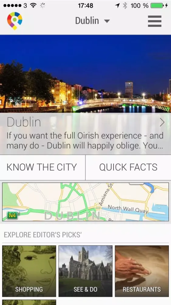 Dublin City Travel Guide - GuidePal Screenshots