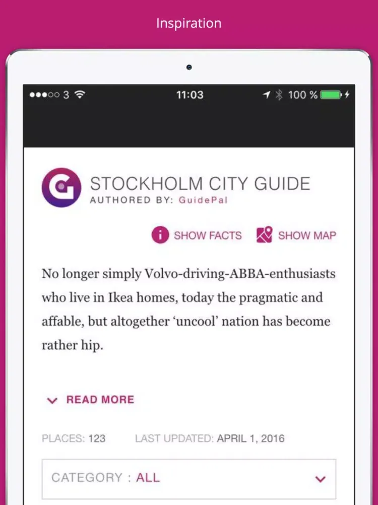 Скриншоты Stockholm City Travel Guide - GuidePal iPad 