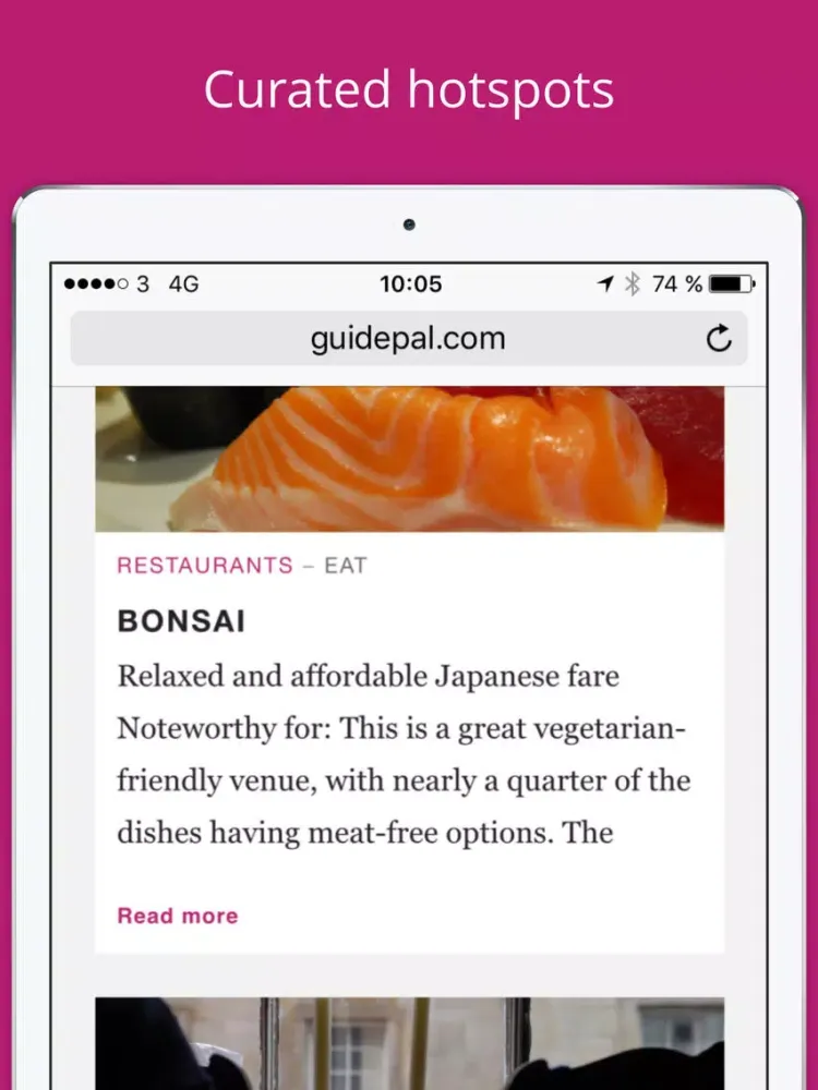 Ảnh chụp màn hình của Edinburgh City Travel Guide - GuidePal iPad 