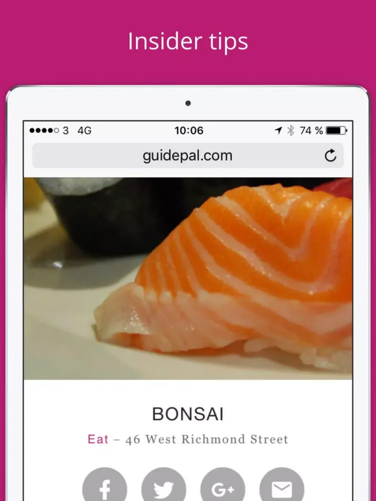 Ảnh chụp màn hình của Edinburgh City Travel Guide - GuidePal iPad 
