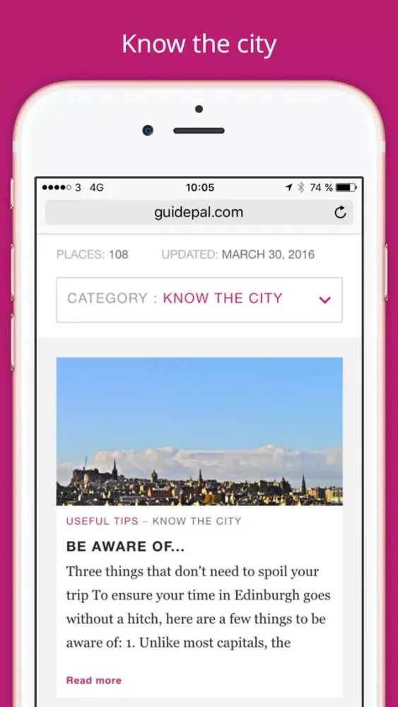 Ảnh chụp màn hình của Edinburgh City Travel Guide - GuidePal