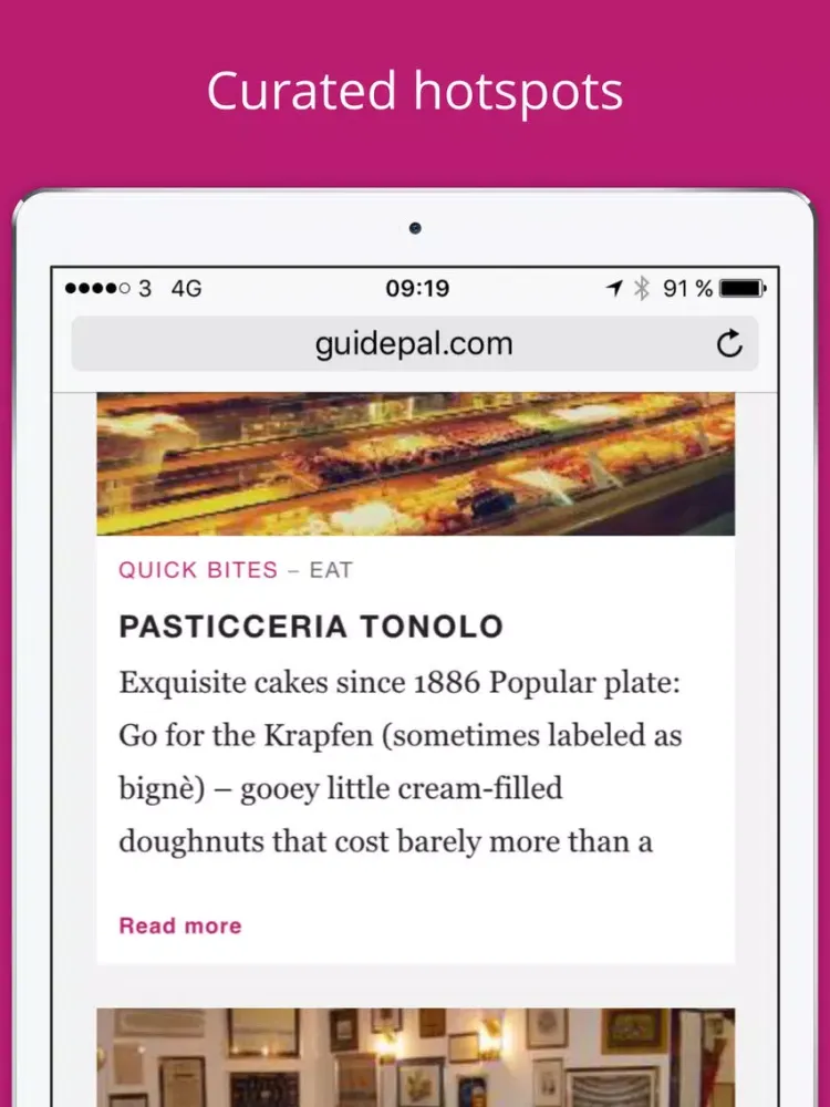 Venice City Travel Guide - GuidePal iPad  Screenshots