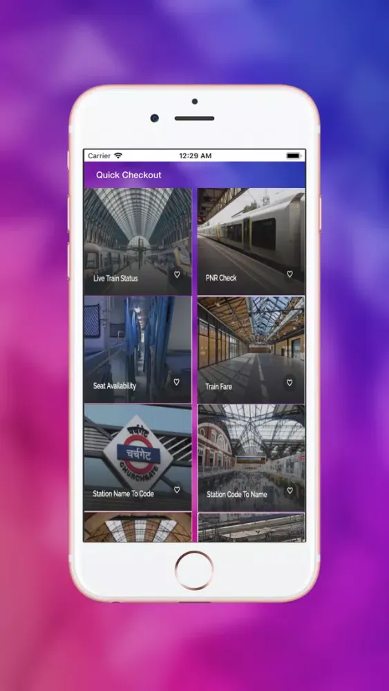 Capturas de tela do Railway Guide For India