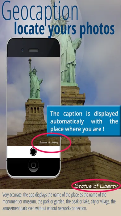 Capturas de pantalla de Geocaption - Geolocalized picture captions