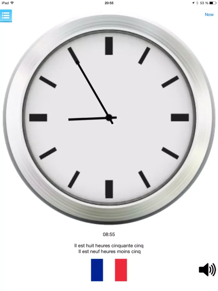Capturas de tela do Multilingual speaking clock iPad 
