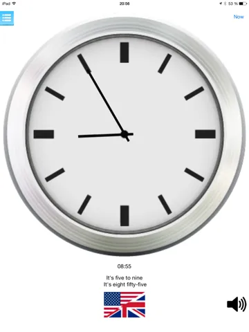 ภาพหน้าจอของ Multilingual speaking clock - free version iPad 