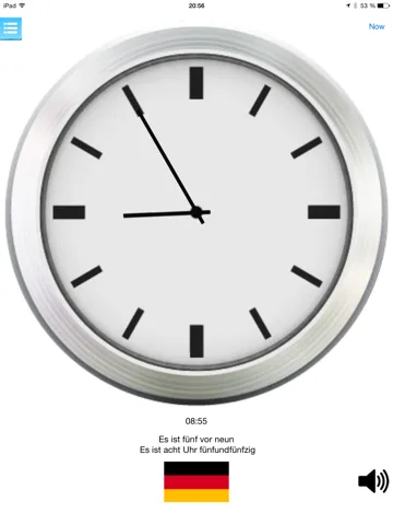 ภาพหน้าจอของ Multilingual speaking clock - free version iPad 