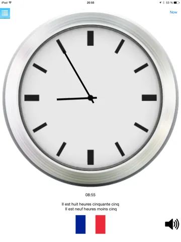 ภาพหน้าจอของ Multilingual speaking clock - free version iPad 