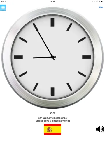 ภาพหน้าจอของ Multilingual speaking clock - free version iPad 