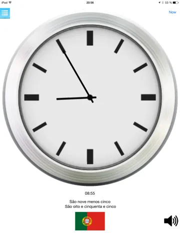 ภาพหน้าจอของ Multilingual speaking clock - free version iPad 