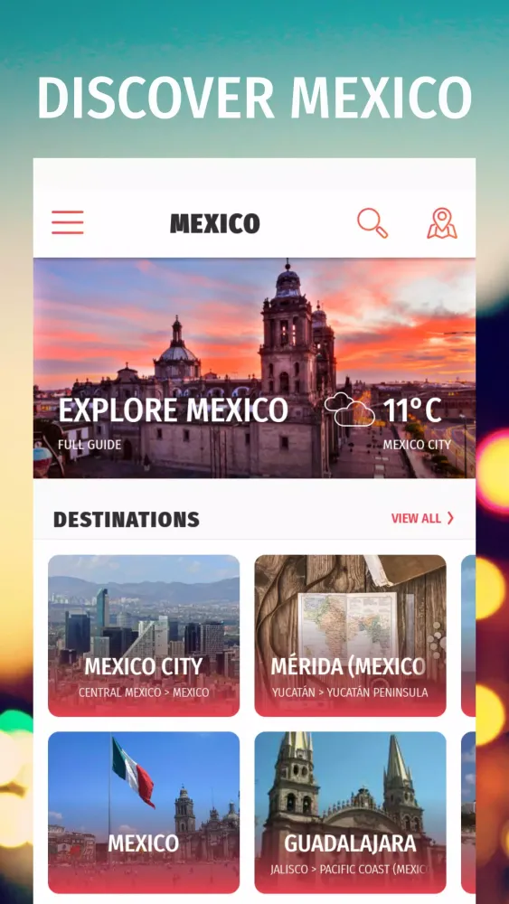 Tangkapan layar ✈ Mexico Travel Guide Offline