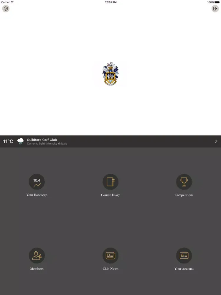 Ảnh chụp màn hình của Guildford Golf Club iPad 