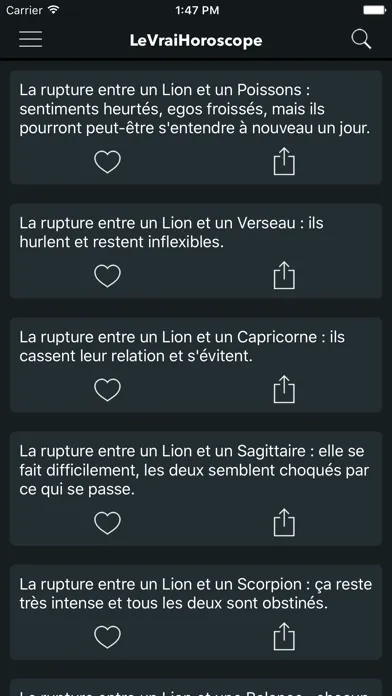 Le Vrai Horoscope स्क्रीनशॉट