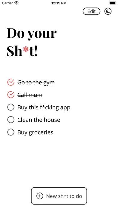 Do your sh*t!應用截圖