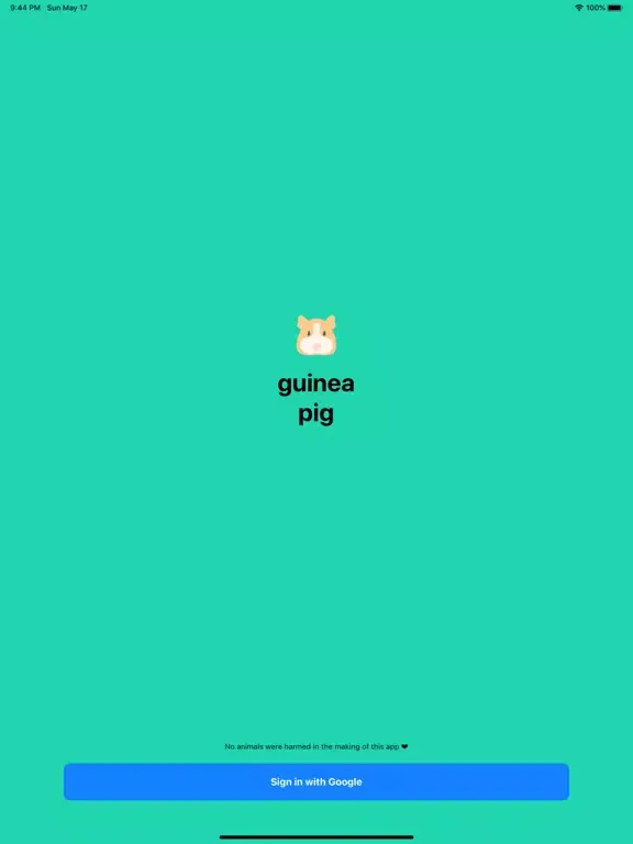 Tangkapan skrin Guinea Pig App iPad 