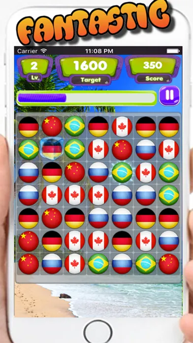 ภาพหน้าจอของ Flag Match Puzzle