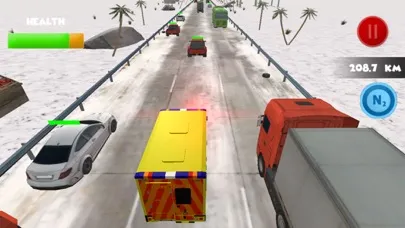 Capturas de tela do London Ambulance Traffic Racer