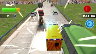 Capturas de tela do London Ambulance Traffic Racer