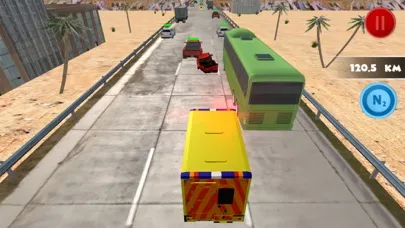 Capturas de tela do London Ambulance Traffic Racer
