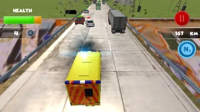 Capturas de tela do London Ambulance Traffic Racer