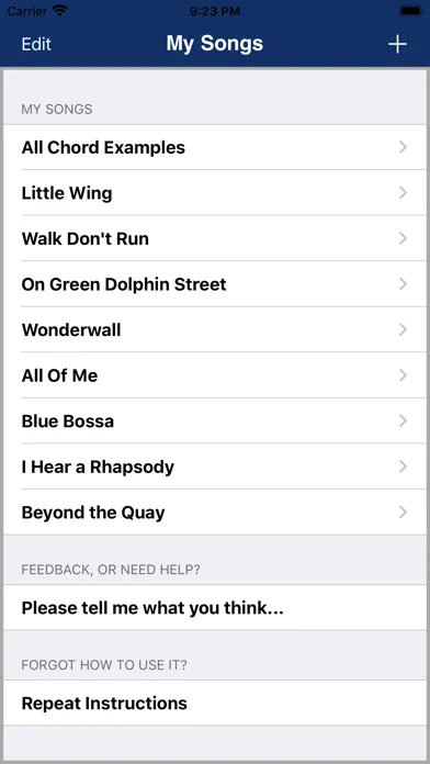 Song Compose and Transpose Screenshots