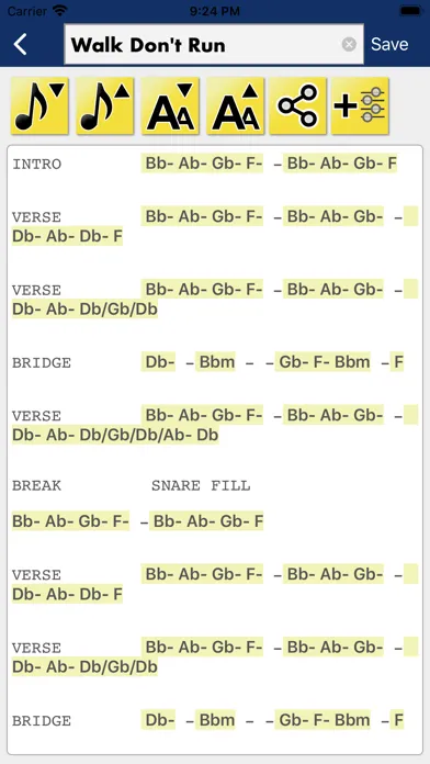 Song Compose and Transpose Screenshots
