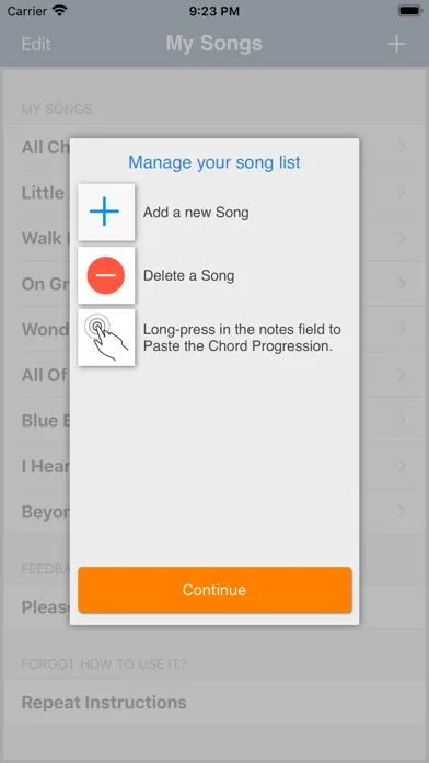 Song Compose and Transpose Screenshots