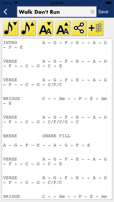 Song Compose and Transpose Screenshots