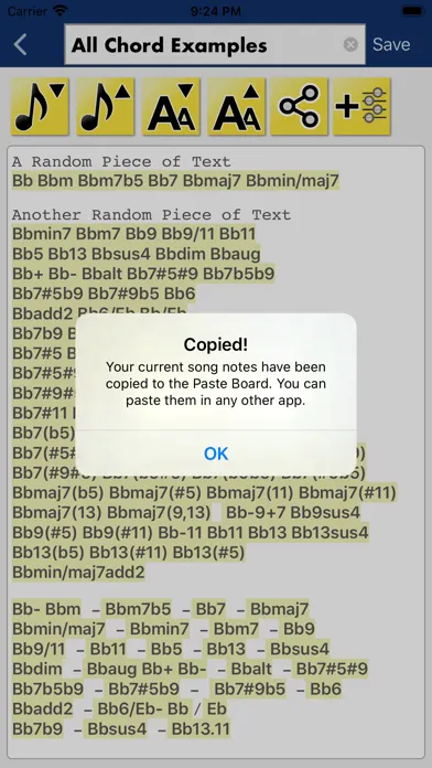 Song Compose and Transpose Screenshots
