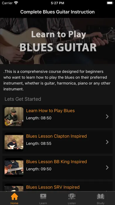 Blues Guitar Lessons应用截图