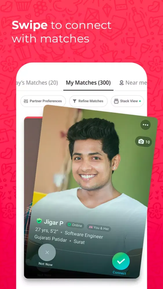 Capturas de pantalla de GujaratiShaadi Matchmaking App