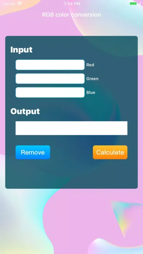 RGB color conversion Screenshots