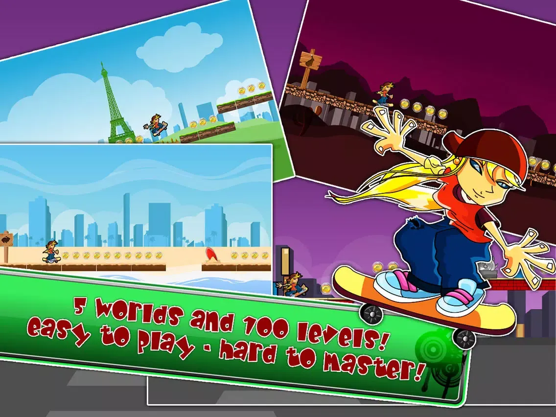 Subway beach Skater iPad  Screenshots